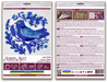 Early Bird Blue Folk Bird Mini Bead Embroidery Kit AM-248 - Wizardi