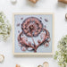 Weightless Tenderness Pink Dandelion Mini Bead Embroidery Kit AM-258 - Wizardi