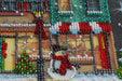 Holiday Town Christmas Village Mid-Sized Bead Embroidery Kit AMB-048 - Wizardi