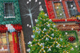 Holiday Town Christmas Village Mid-Sized Bead Embroidery Kit AMB-048 - Wizardi