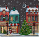 Holiday Town Christmas Village Mid-Sized Bead Embroidery Kit AMB-048 - Wizardi