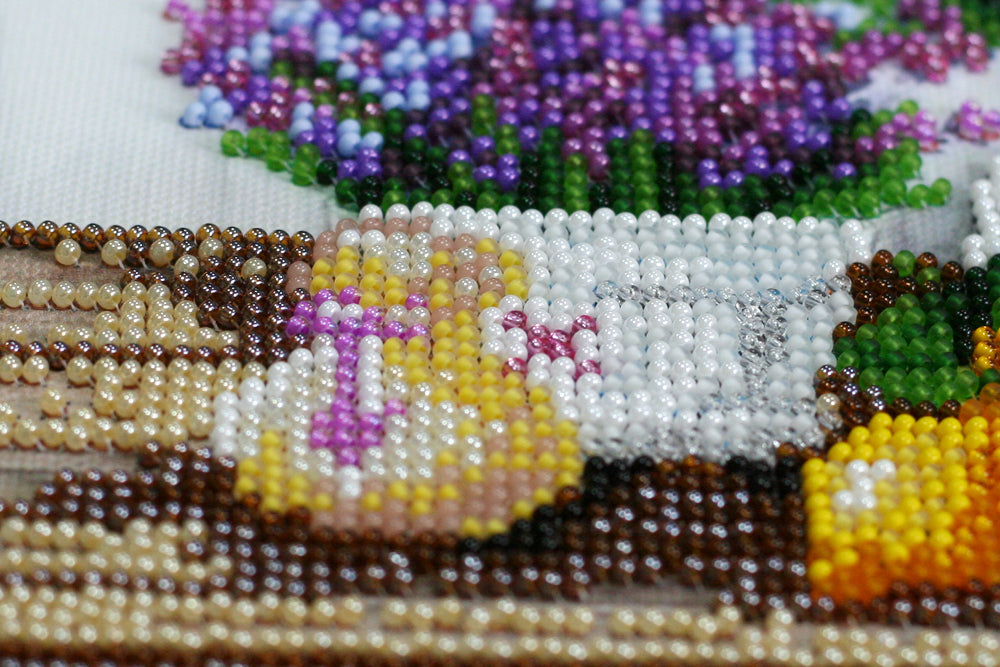 Mid-sized bead embroidery kit - Lavander`s aroma AMB-059