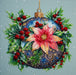 Christmas Glow Christmas Bauble Mid-Sized Bead Embroidery Kit AMB-113 - Wizardi