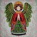 Guardian of the Christmas Miracle Angel Mid-Sized Bead Embroidery Kit AMB-114 - Wizardi