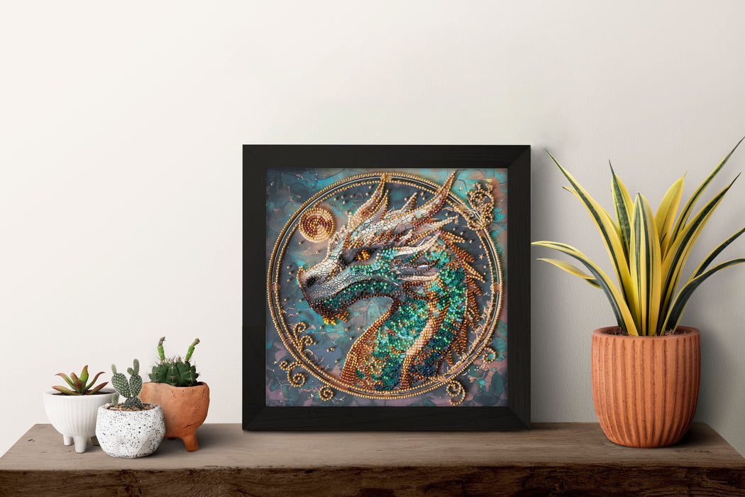 Mid-sized bead embroidery kit - Breath of Fire AMB-122