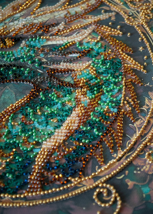 Mid-sized bead embroidery kit - Breath of Fire AMB-122