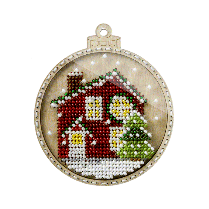 Bead embroidery kit on wood FLK-369 - Wizardi