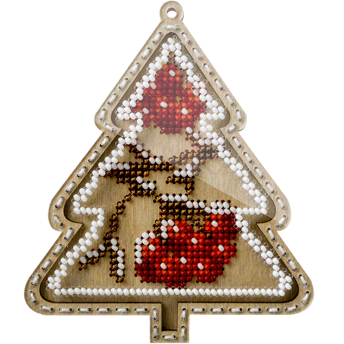 Bead embroidery kit on wood FLK-374 - Wizardi