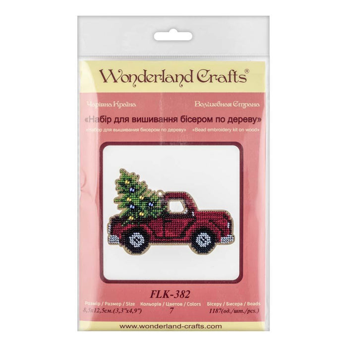 Bead embroidery kit on wood FLK-382 - Wizardi