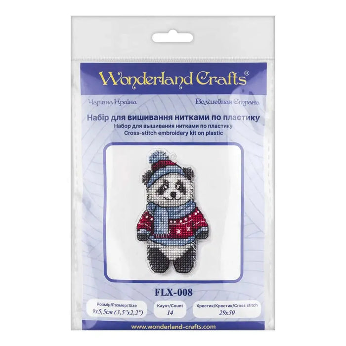 Cross-stitch kit on a plastic base FLX-008