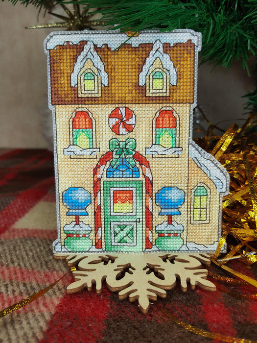 T-59 Counted cross stitch kit Crystal Art "Fairy Tale. Gingerbread House"