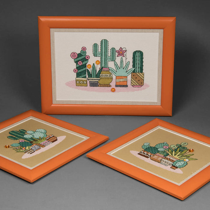 BT-215 Counted cross stitch kit Crystal Art Triptych "Bright Mexico"