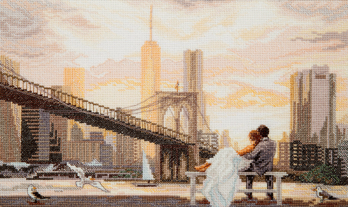 M-500 Counted cross stitch kit "Dawn together"