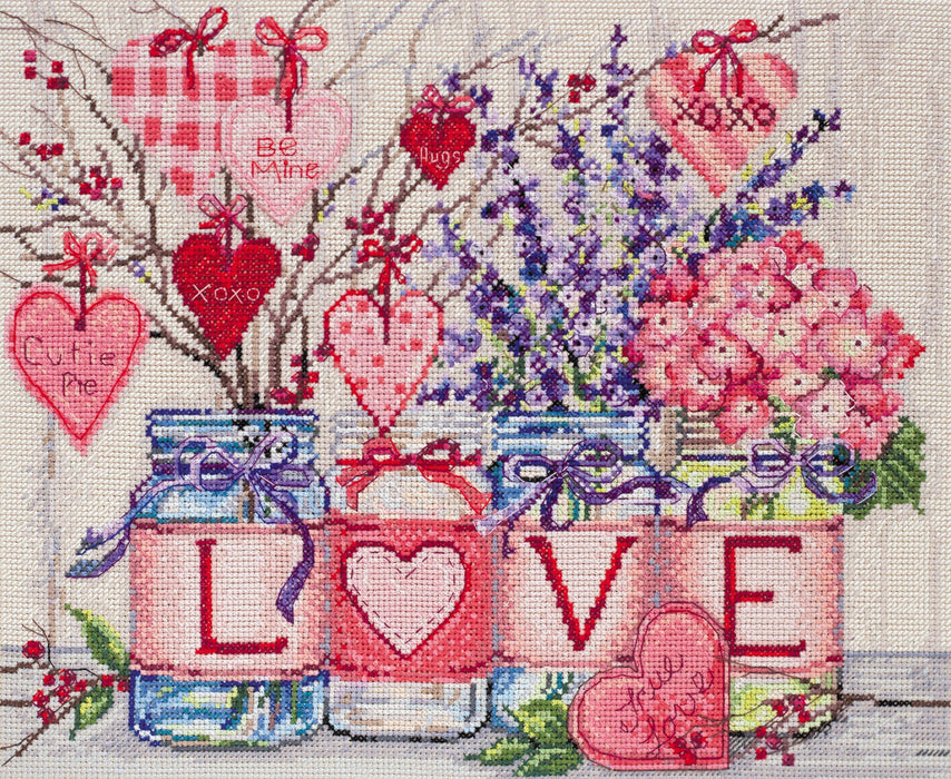 Cross-stitch kit With tender and love AH-053