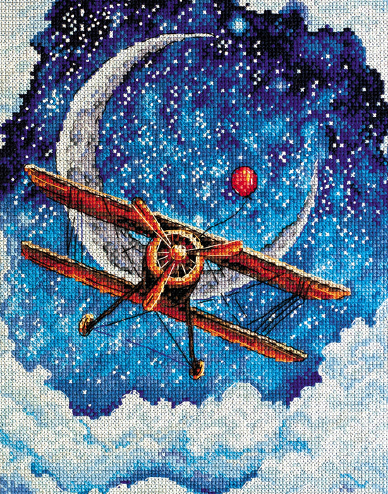 Cross-stitch kit Above the clouds AH-093