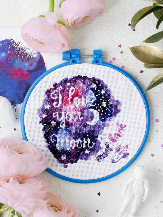 Cross-stitch kit To the moon and back AHM-034