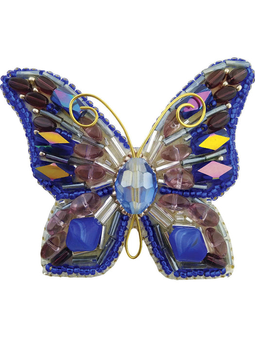 BP-214 Beadwork kit for creating brooch Crystal Art "Butterfly"