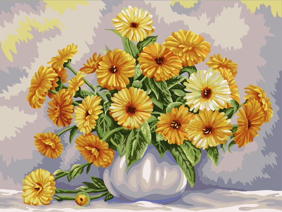 Painting by Numbers kit Crafting Spark Calendula by I.Buzin S020 19.69 x 15.75 in
