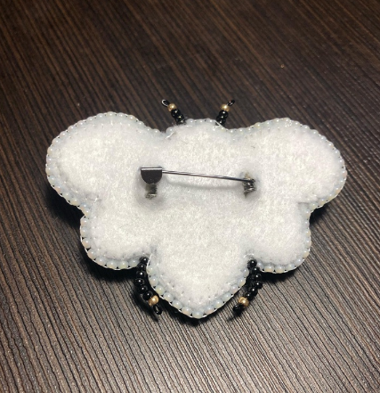 BP-221 Beadwork kit for creating brooch Crystal Art "Bee"