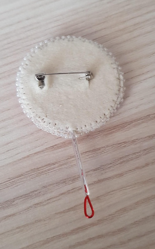 BP-231 Beadwork kit for creating brooch Crystal Art "Lollipop"