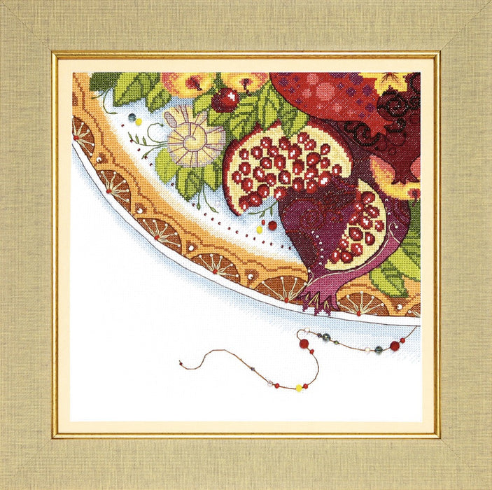 BT-187 Counted cross stitch kit Crystal Art "Colors of East. Pomegranate"
