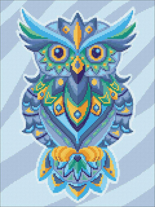 Diamond painting kit Colourful Owl Crafting Spark 10.6 x 14.9 in CS2544 - Wizardi