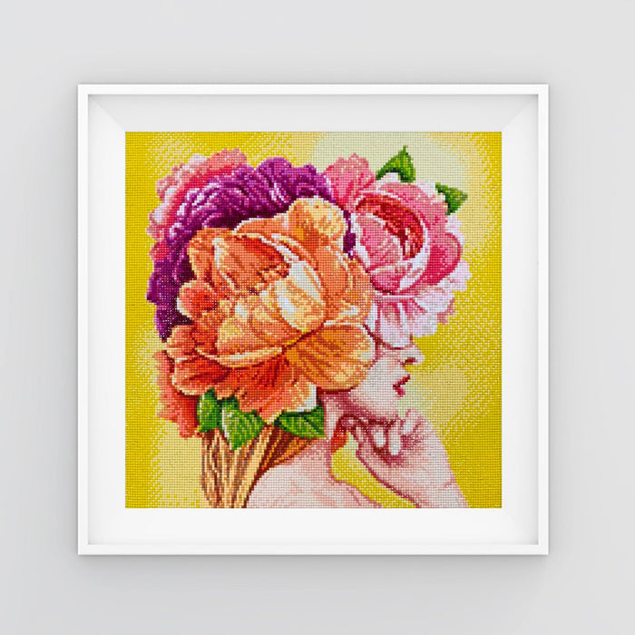 Diamond painting kit Flower Affection Crafting Spark 14.9 x 14.9 in CS2527 - Wizardi