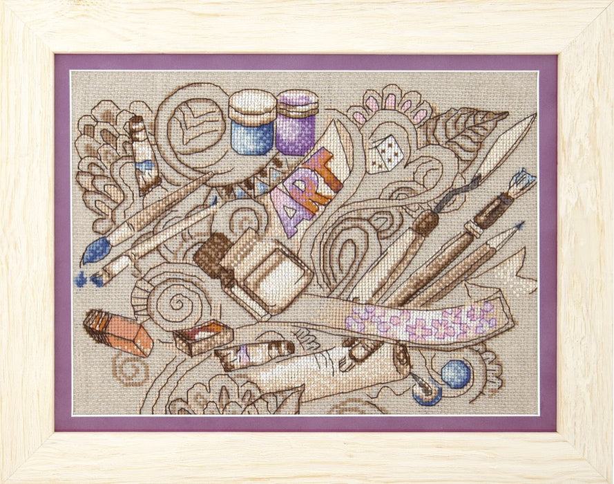 Cross-stitch kit M-297 Set of pictures "Creative inspiration"