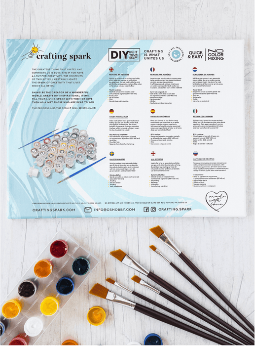 Painting by Numbers kit Crafting Spark Cute Friends H117 19.69 x 15.75 in - Wizardi