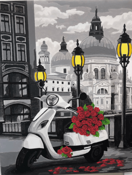 Painting by Numbers kit Crafting Spark Italian Holiday C034 19.69 x 15.75 in - Wizardi