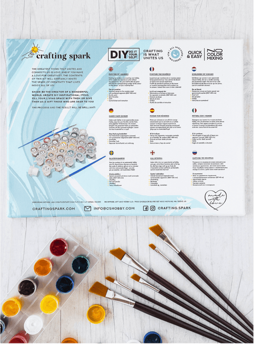 Painting by Numbers kit Crafting Spark Red Cadillac S076 19.69 x 15.75 in - Wizardi