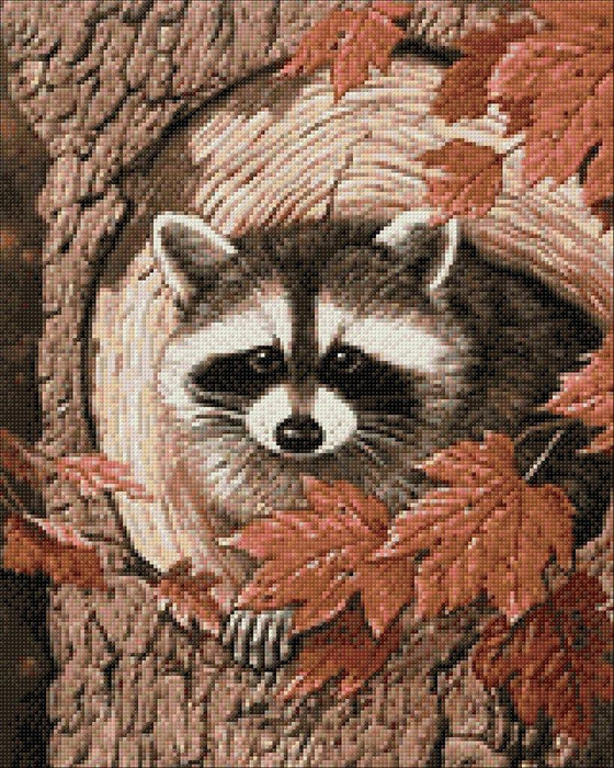 Diamond painting kit Racoon in the Three Crafting Spark 27.56 x 14.9 in CS2561 - Wizardi