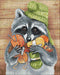 Diamond painting kit Racoon with Threads Crafting Spark 14.9 x 18.9 in CS2576 - Wizardi