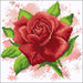 Diamond painting kit Red Rose Field Crafting Spark 7.9 x 7.9 in CS2624 - Wizardi